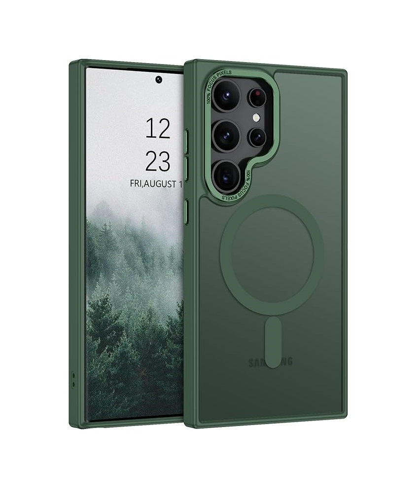 Samsung S25 Ultra - Luxury Matte - MagSafe - Verde Militar