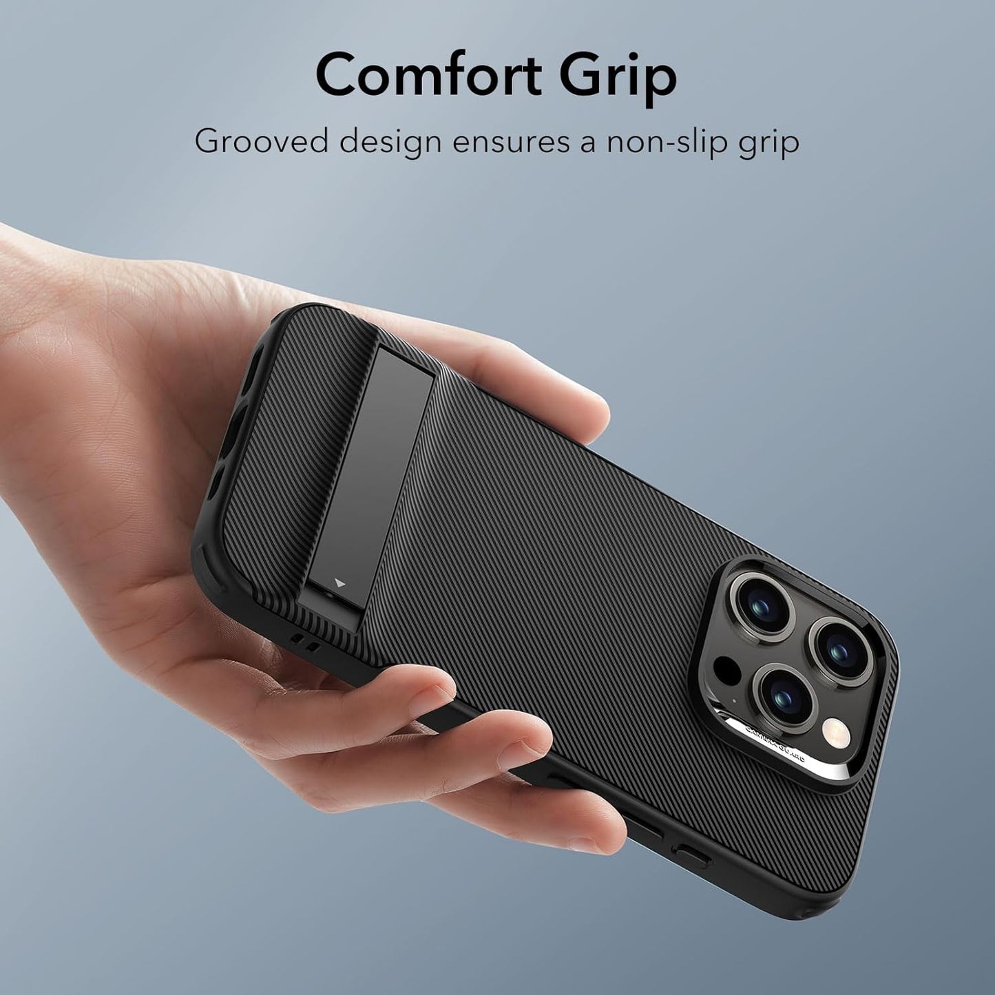 iPhone 15 Pro Max - Funda KickStand - Boost Series - Negro - ESR