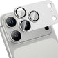 iPhone 17 Pro Max - Protector de Cámara 360° - Aluminio - Anti Reflejo - Plata