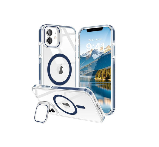 iPhone 16 Plus - Case MagSafe - Stand Cámara - Clear Blue