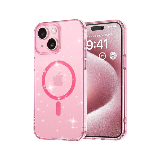 iPhone 14 / iPhone 13 - Case Glitter - Magsafe - Rosa