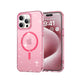 iPhone 15 Pro Max - Case Glitter - Magsafe - Rosa