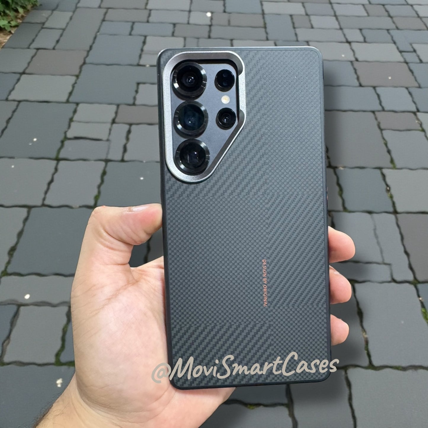 Samsung S25 Ultra - Funda de Fibra de Aramida - MagSafe - Negro / Plata