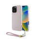 iPhone 16 Pro Max - Funda Guess - Grained - MagSafe - Con Strap Dije Flor - Rosa - Guess