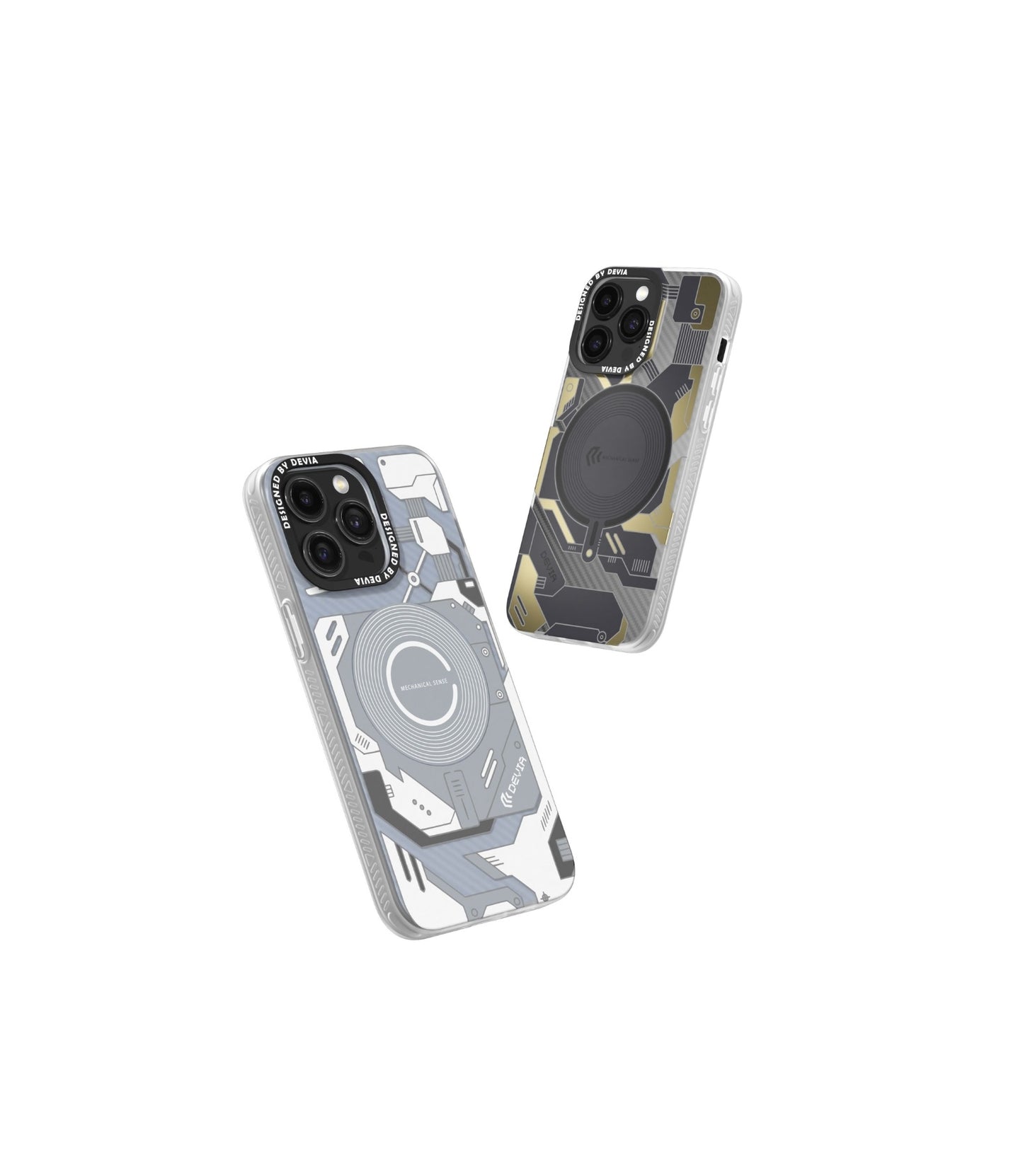iPhone 15 Pro - Mecha Series + Mag - Blanco - Devia