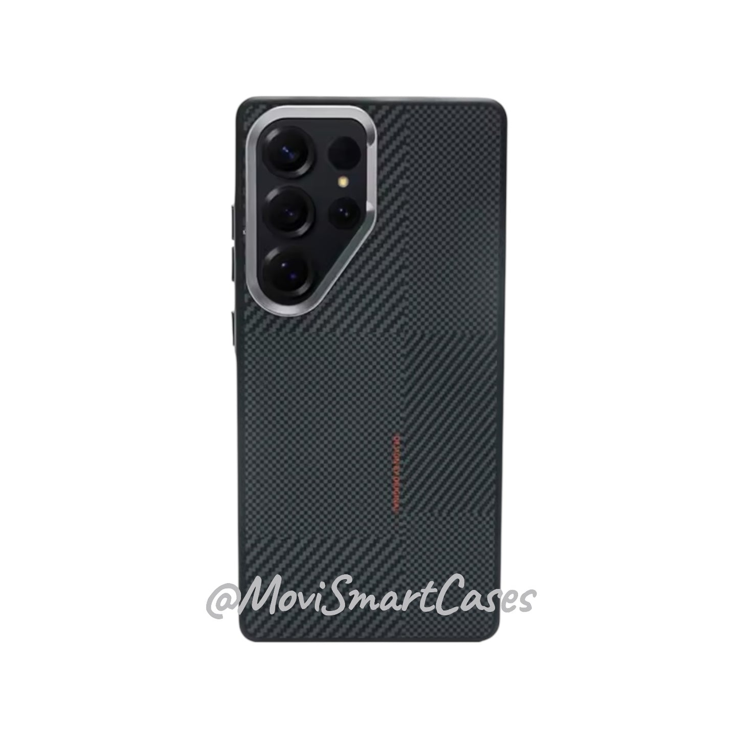 Samsung S25 Ultra - Funda de Fibra de Aramida - MagSafe - Negro / Plata