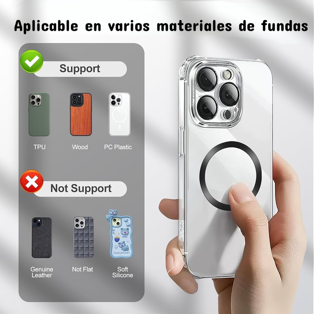Aro de Metal - MagSafe Universal -  Negro