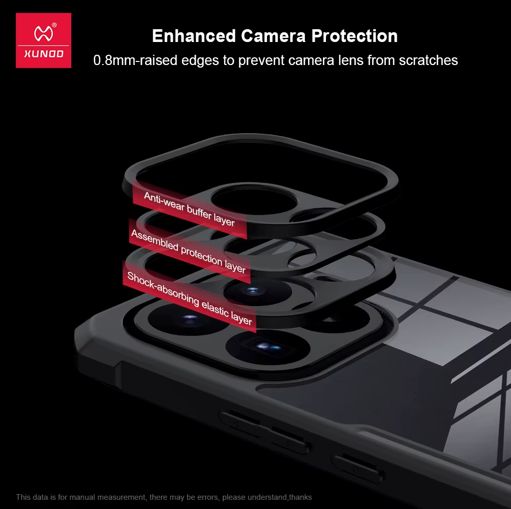 Xiaomi 17T - Funda Antishock con AirBag - MagSafe - Transparente / Negro - Xundd