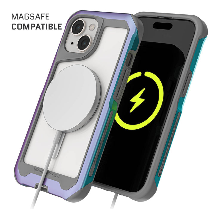 iPhone 15 | iPhone 14 | iPhone 13 - Funda Atomic Slim - MagSafe - Prismatic - Ghostek