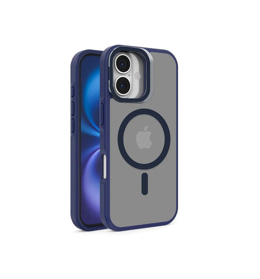 iPhone 17 - Funda Metal Matte - MagSafe - Soporte en Cámaras - Azul