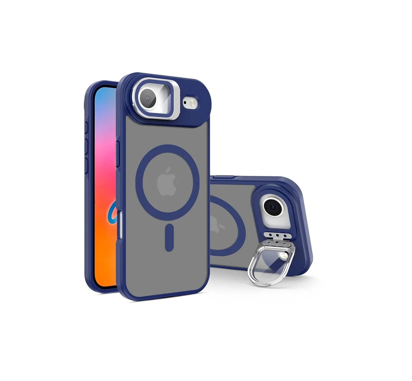 iPhone Air - Funda Metal Matte - MagSafe - Soporte en Cámaras - Azul