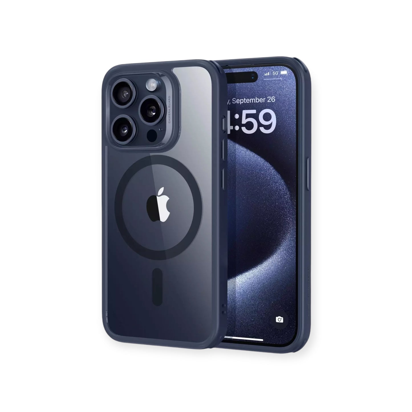 iPhone 15 Pro Max - Hybrid Case - MagSafe - Clear Dark Blue - ESR