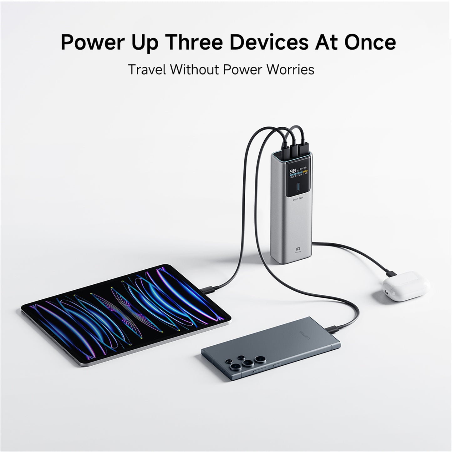 Batería Portátil CUKTECH N° 10 Plus - 15,000 mAh - 120W