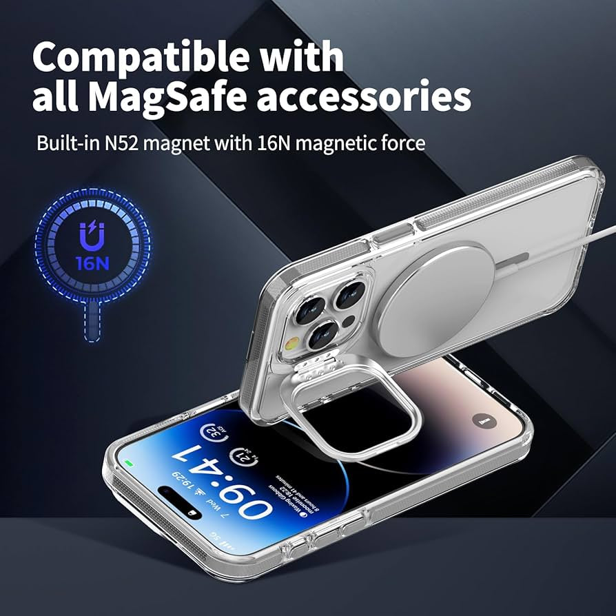 iPhone 16 Pro - Stand Cámara MagSafe - Clear Grey