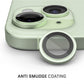 iPhone 15 / 15 Plus - Protector de Cámaras Premium - Vidrio Anti reflejo- Alta Transparencia - Verde Claro