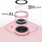 iPhone 15 / 15 Plus - Protector de Cámaras Premium - Vidrio Anti Reflejos - Alta Transparencia - Rosa Claro