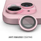 iPhone 15 / 15 Plus - Protector de Cámaras Premium - Vidrio Anti Reflejos - Alta Transparencia - Rosa Claro