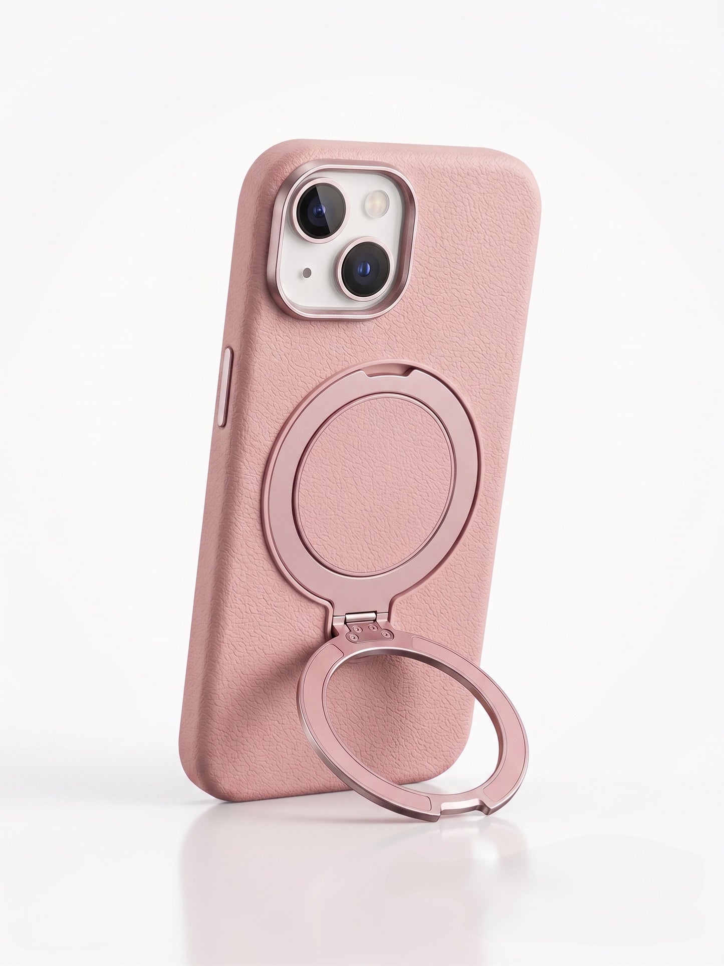 iPhone 15 | iPhone 14 | iPhone 13 - Funda Cuero Vegano - MagSafe - Con Soporte 360 - iFans