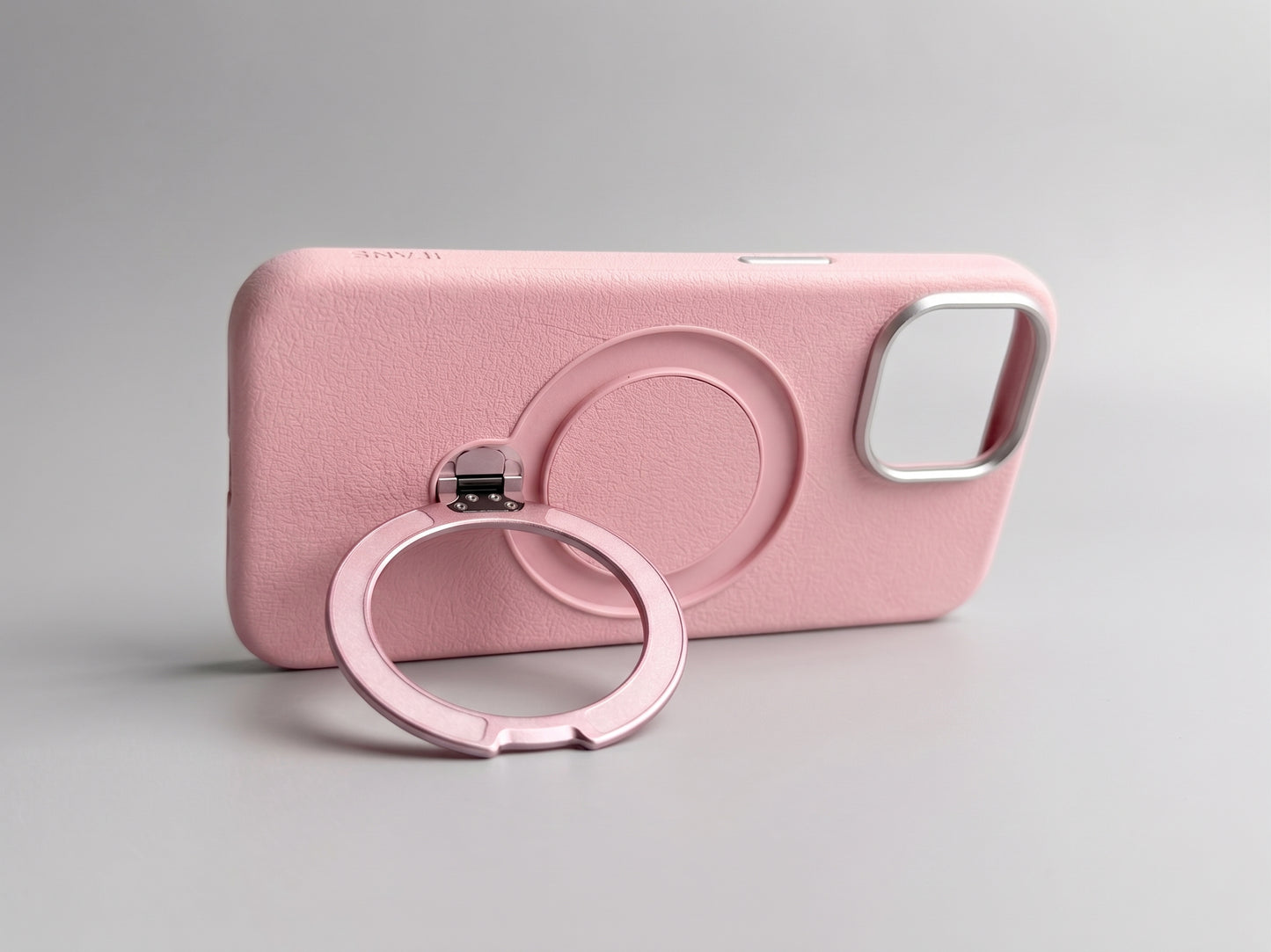 iPhone 15 | iPhone 14 | iPhone 13 - Funda Cuero Vegano - MagSafe - Con Soporte 360 - iFans