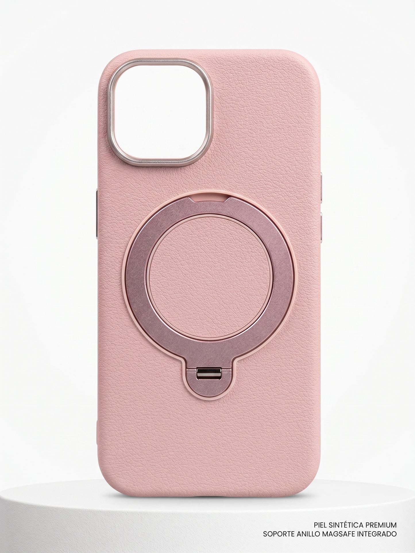 iPhone 15 | iPhone 14 | iPhone 13 - Funda Cuero Vegano - MagSafe - Con Soporte 360 - iFans