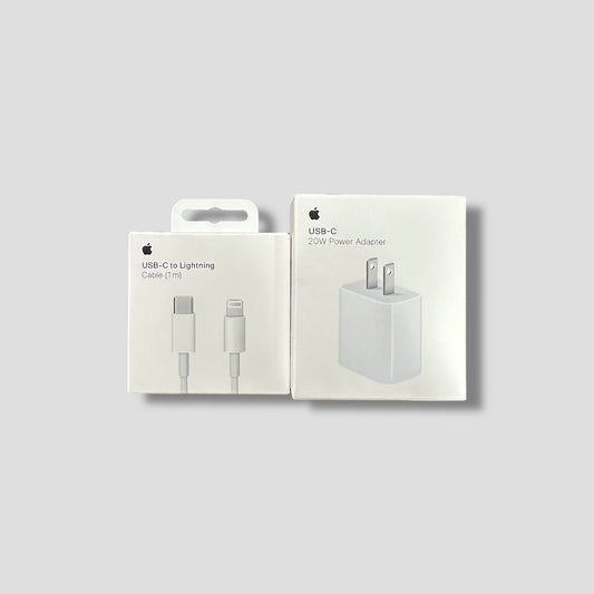 Pack Apple Original - Adaptador 20W + Cable Tipo C a Lightning - Apple