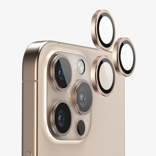 iPhone 16 Pro - Protector de cámaras - Vidrio Templado - Desert Titanium