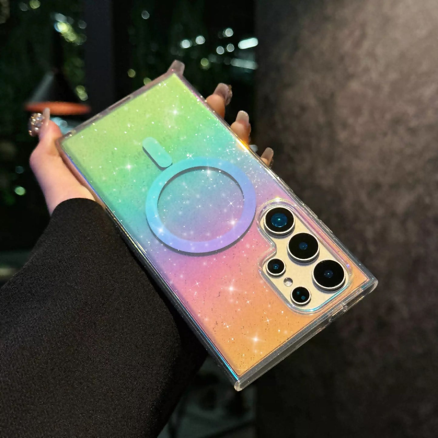Samsung S23 Ultra - Case Glitter - Magsafe - Arco Iris