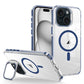 iPhone 15 - Case Magsafe - Stand Cámara - Clear Blue
