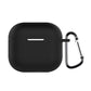 AirPods 4 - Funda de Silicona - Gamuzada - Negro