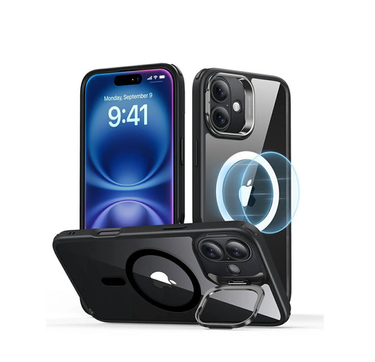 iPhone 16 Plus - Hybrid Case - MagSafe - Stash Cámara - Clear Black - ESR