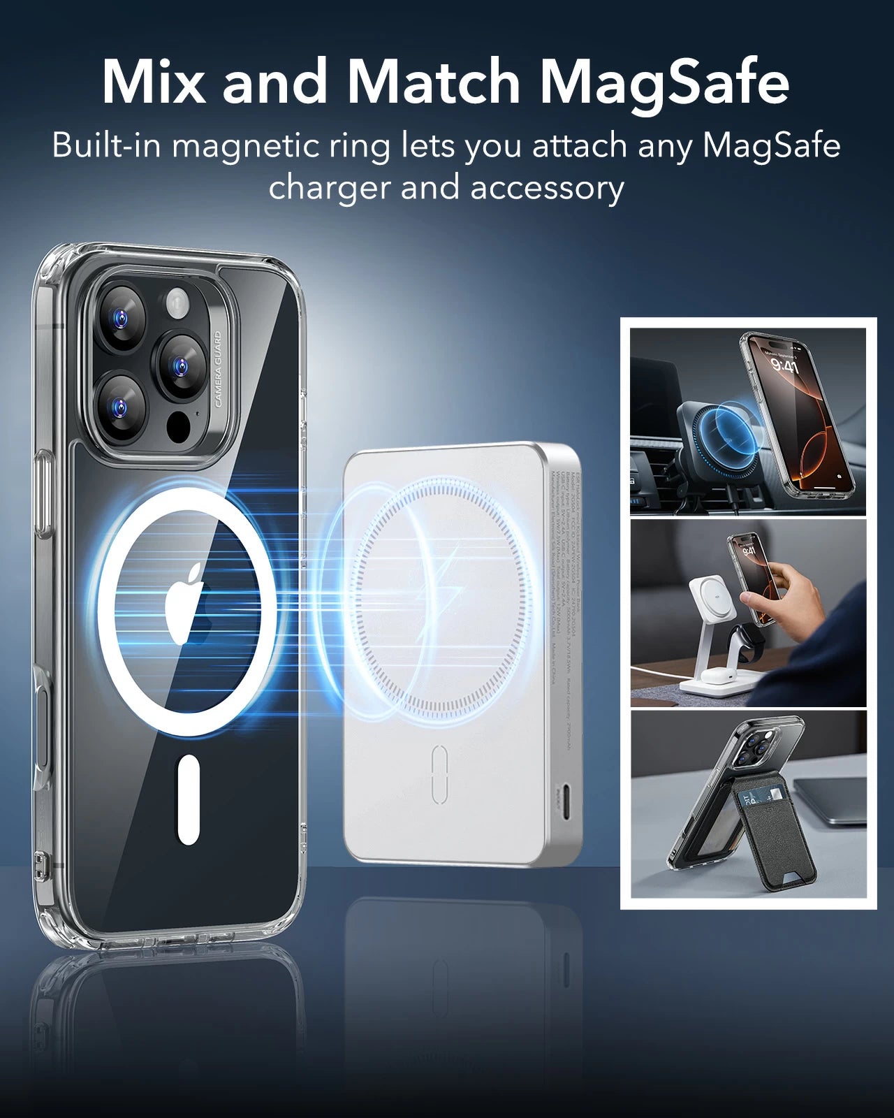 iPhone 16 Pro Max - Hybrid Case - MagSafe - Frosted Black - ESR