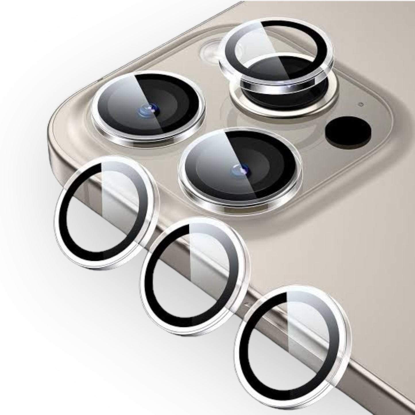 iPhone 16 Pro - Protector de cámaras - Vidrio Templado 9H - Transparente - ESR