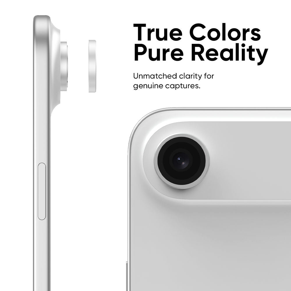 iPhone Air - Protector de Cámara Premium - Anti Reflejo - Plata - ESD