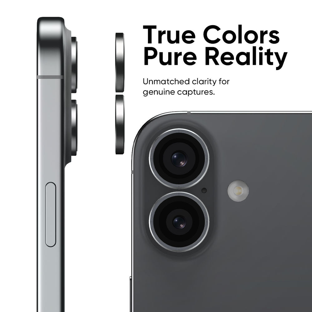 iPhone 17 - Protector de Cámaras Premium - Anti Reflejo - Negro - ESD