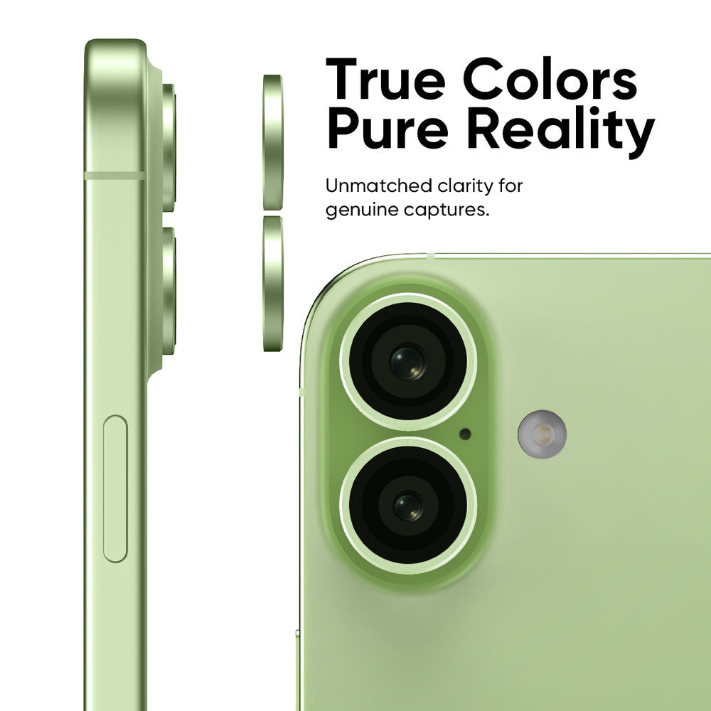 iPhone 17 - Protector de Cámaras Premium - Anti Reflejo - Verde - ESD