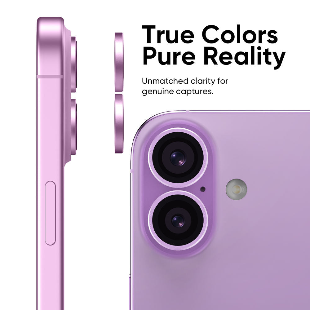 iPhone 17 - Protector de Cámaras Premium - Anti Reflejo - Púrpura - ESD