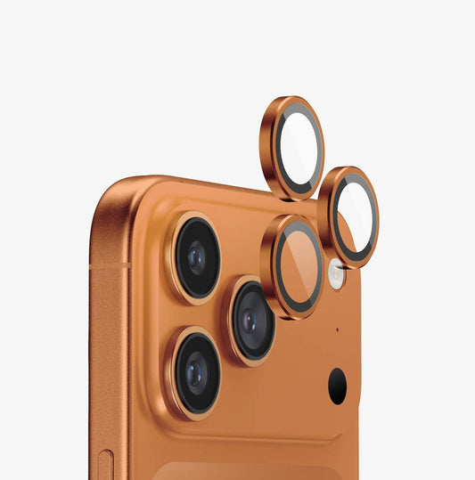 iPhone 17 Pro | iPhone 17 Pro Max - Protector de Cámaras - Anti Reflejo - Naranja Cósmico