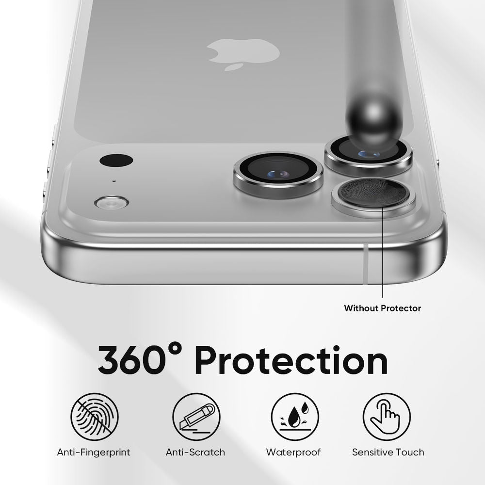 iPhone 17 Pro | iPhone 17 Pro Max - Protector de Cámaras - Anti Reflejo - Plata - ESD