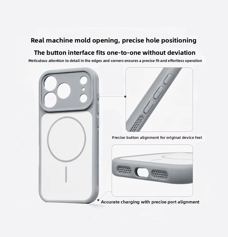 iPhone 17 Pro Max - Funda de Silicona Matte - MagSafe - Con Protector de Módulo