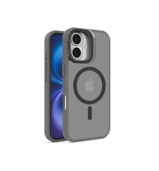 iPhone 17 - Funda Metal Matte - MagSafe - Soporte en Cámaras - Gris