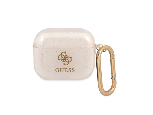 AirPods 3 - TPU Colored Glitter Case - Gold - Guess