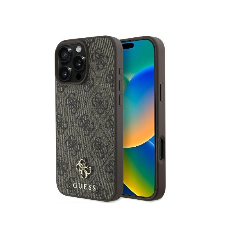 iPhone 16 Pro Max - Case Guess Clásico 4G - Magsafe - Marrón - Guess
