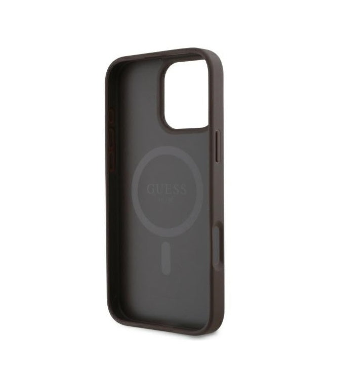 iPhone 16 Pro Max - Case Guess Clásico 4G - Magsafe - Marrón - Guess