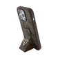 iPhone 15 Pro Max - Case Guess con Soporte - Logo Triángulo - Marrón - Guess