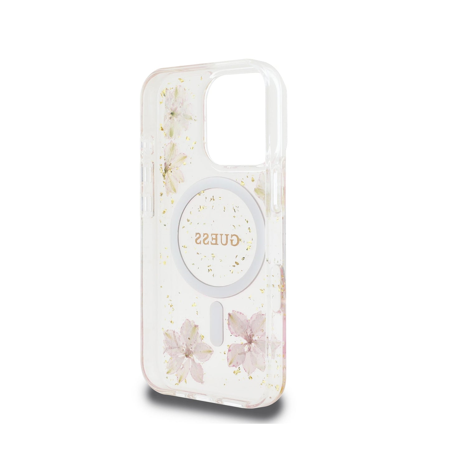 iPhone 16 Pro Max - Case Floral - Magsafe - Clear Rose - Guess
