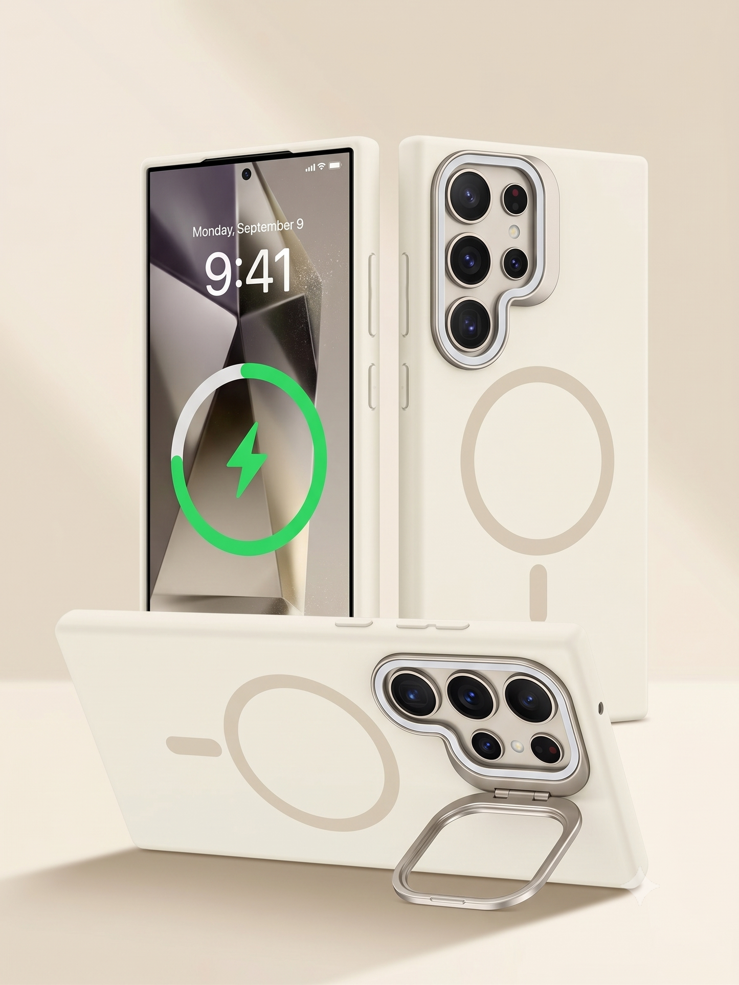 Samsung S26 Ultra - Funda de Silicona - MagSafe - Con Soporte Integrado