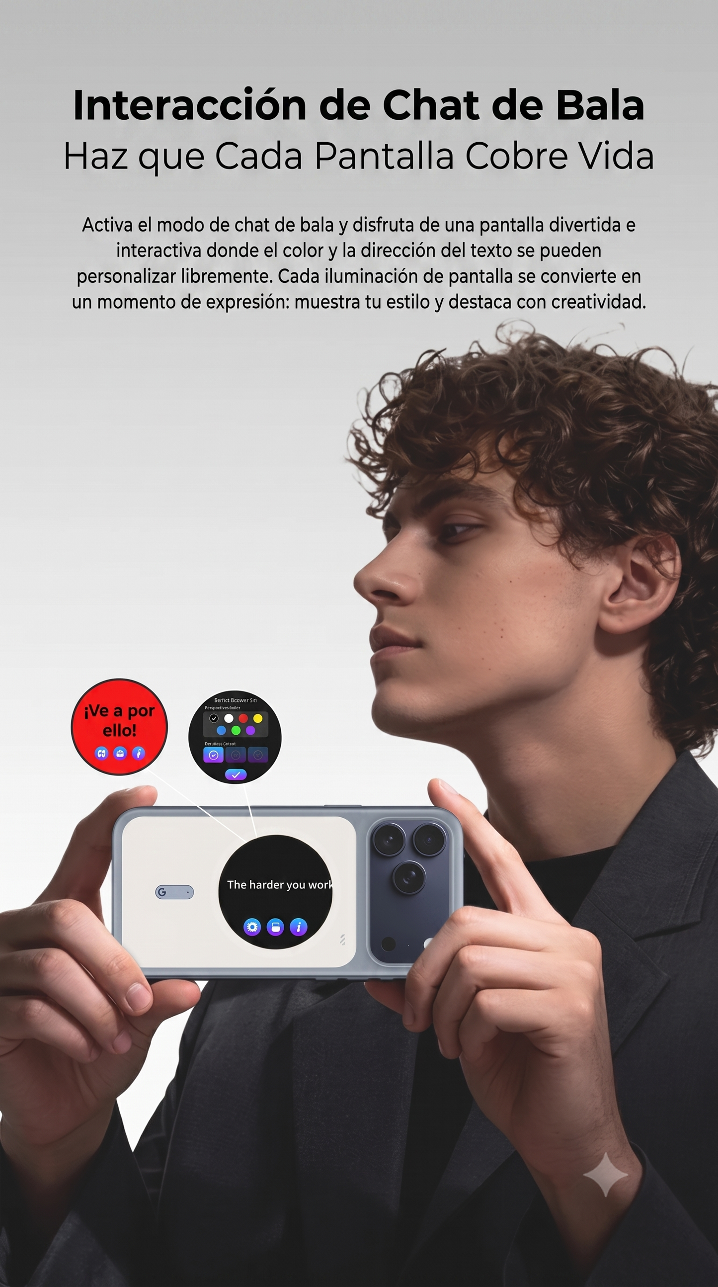iPhone 17 Pro Max - Funda Inteligente - Con Visor de Pantalla - VisionCase - Rollme