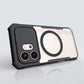 Honor 600 5G - Funda Antishock con AirBag - MagSafe - Transparente / Negro - Xundd