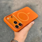 iPhone 17 Pro Max - Funda de Silicona Premium - MagSafe - Naranja Ladrillo