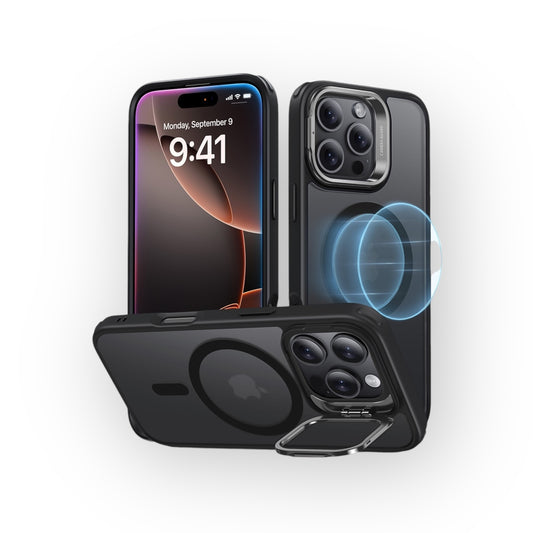 iPhone 16 Pro - Hybrid Case con soporte - MagSafe - Frosted Black - ESR